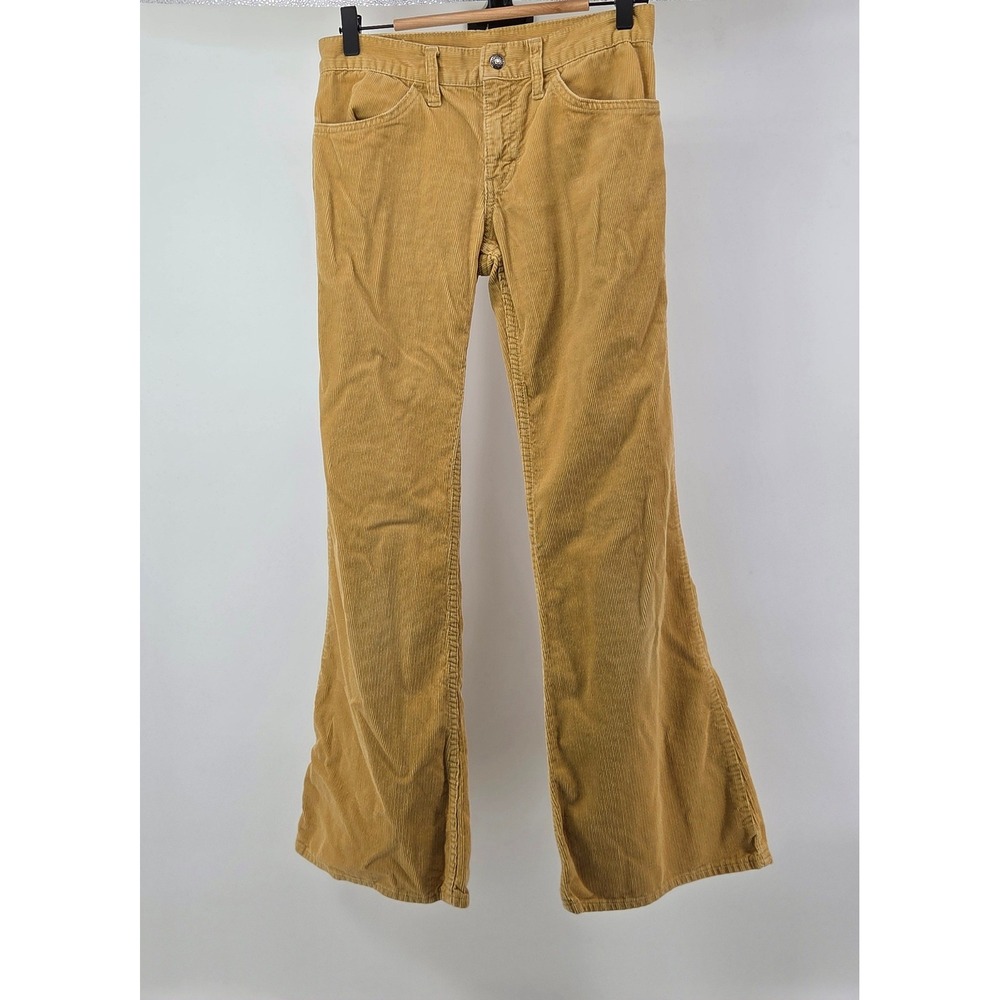 VTG 1970s Levi's for‎ Gals Corduroy Flare Jeans Bell Bottom White Tag Boho Hippy